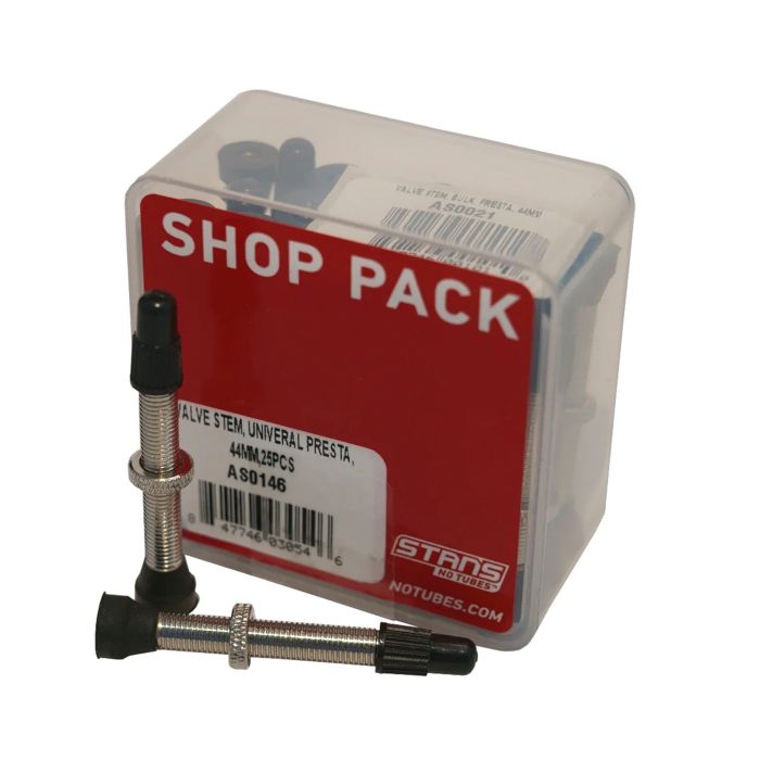 Tige de valve Stans Stan's (pack boutique - 25pcs) - universelle, presta - 44mm
