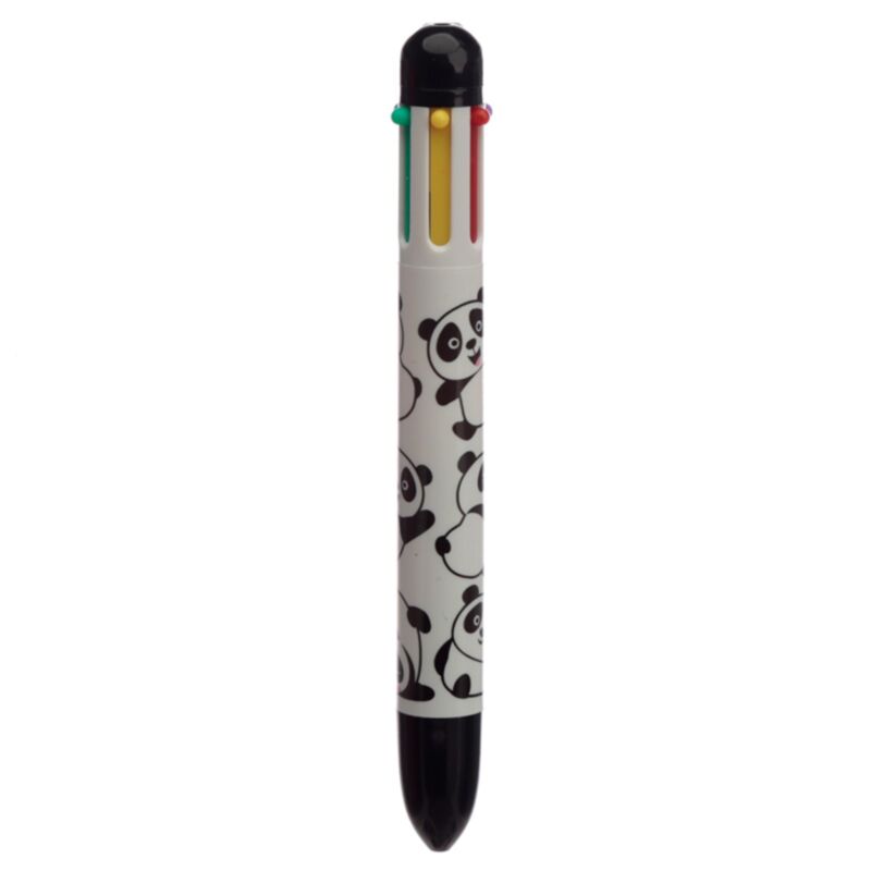 Stylo multicolore Panda (6 couleurs)