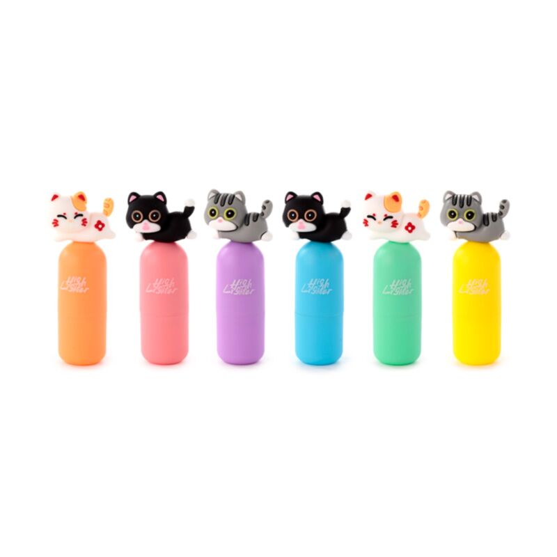 Surligneur chat mignon (6 couleurs)