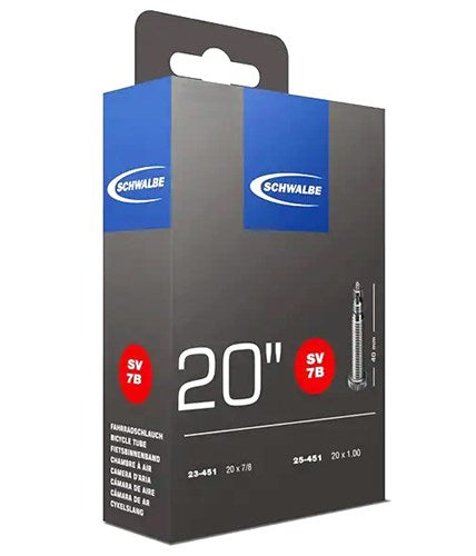 Schwalbe intérieur tube fv sv7b 20 étroit 23 25-451 (lumière supplémentaire)