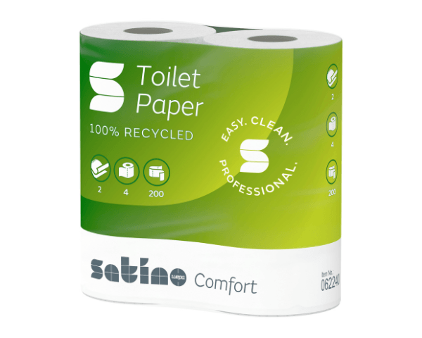 Papier toilette Satino confort 2 épaisseurs (48x 200 feuilles)