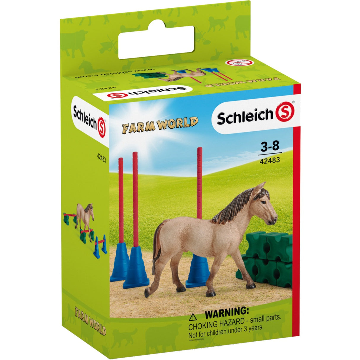 Slalom de poney de la ferme de la ferme Schleich