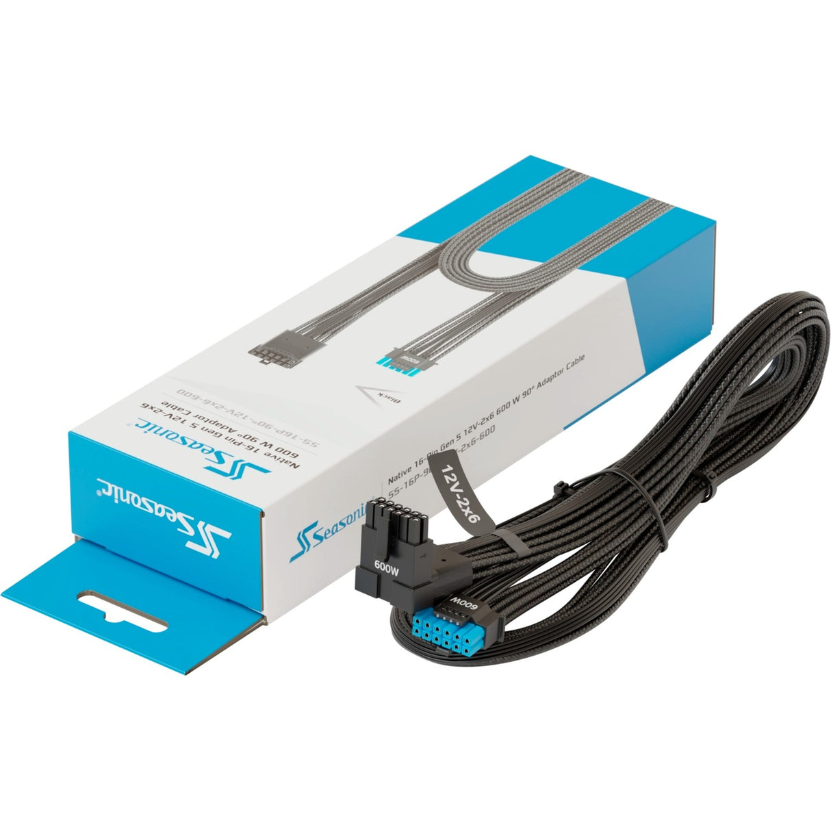 Câble adaptateur Seasonic gen 5 ss-16p 90°-12v-2x6-600