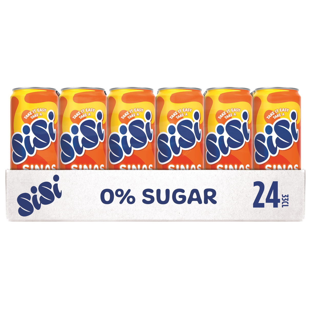 Canette Sisi orange zéro sucre (24x 33cl)