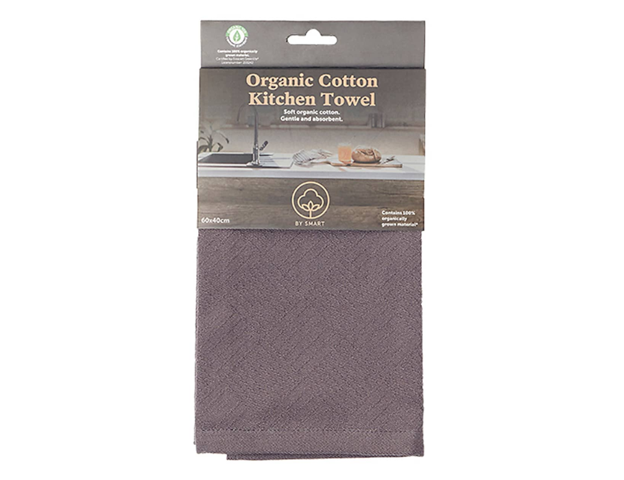 Torchon Smart - 60x40 - anthracite - coton bio