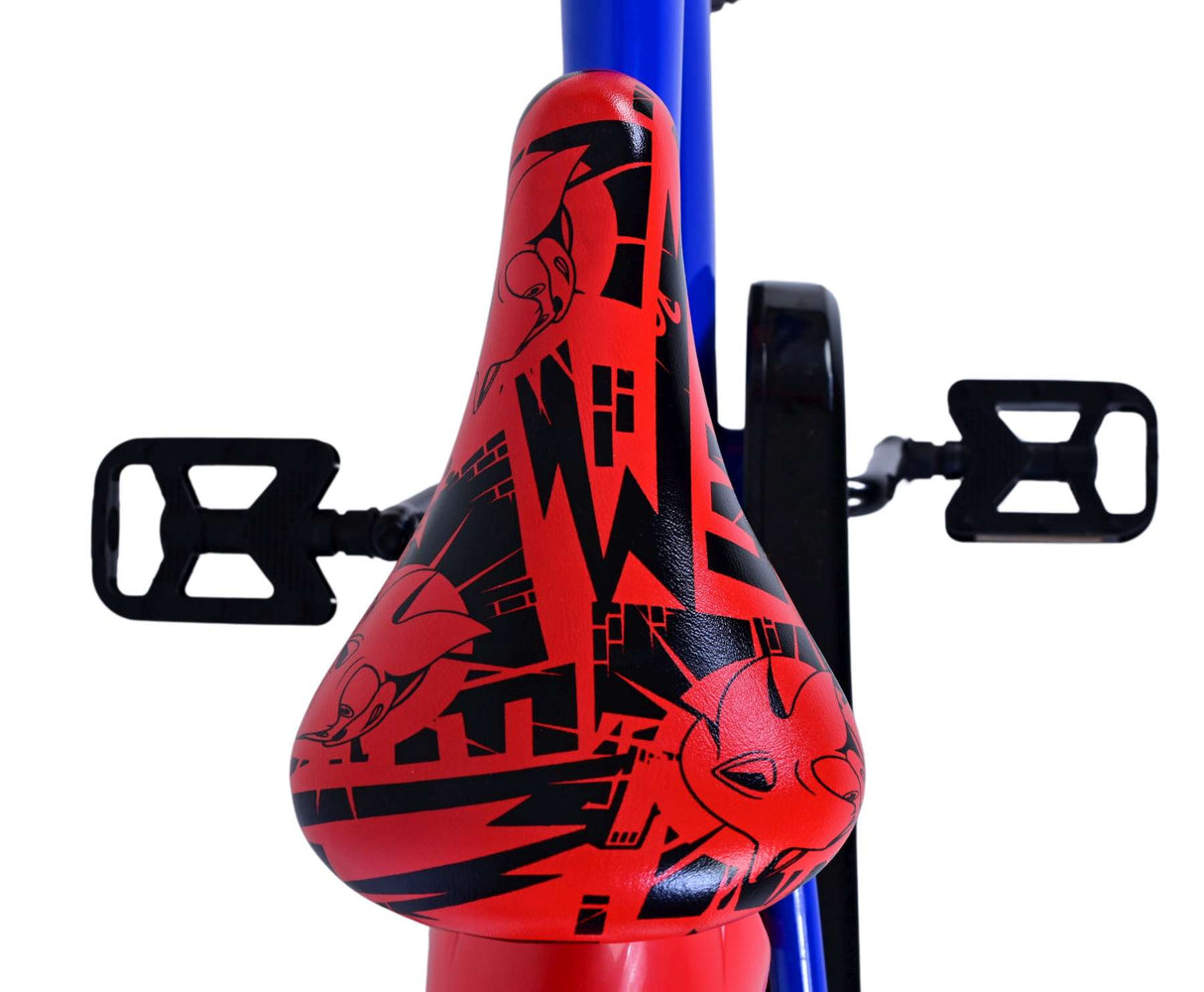 SONIC Prime Children's Bicycle - Boys - 16 pouces - rouge bleu