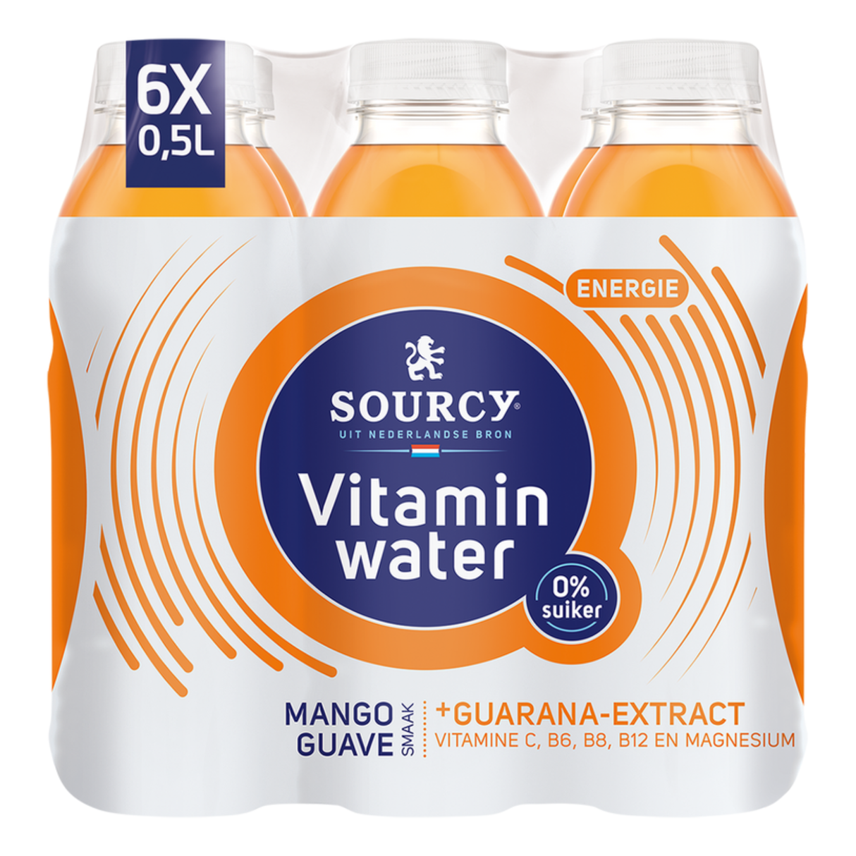 Energie Sourcy Vitaminwater Mangue Goyave (6x 50cl)