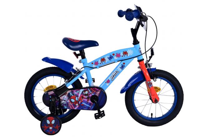 Spidey Children's Bicycle - Boys - 14 pouces - Bleu - deux freins à main