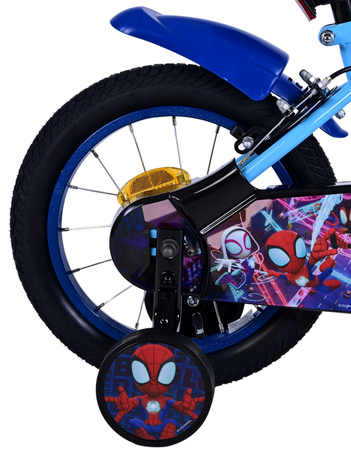 Spidey Children's Bicycle - Boys - 14 pouces - Bleu - deux freins à main