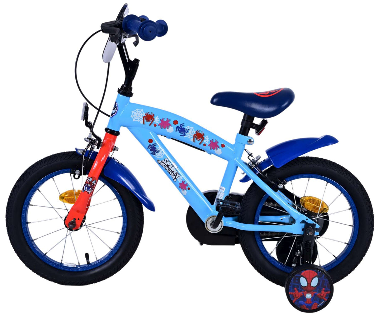 Spidey Children's Bicycle - Boys - 14 pouces - Bleu - deux freins à main