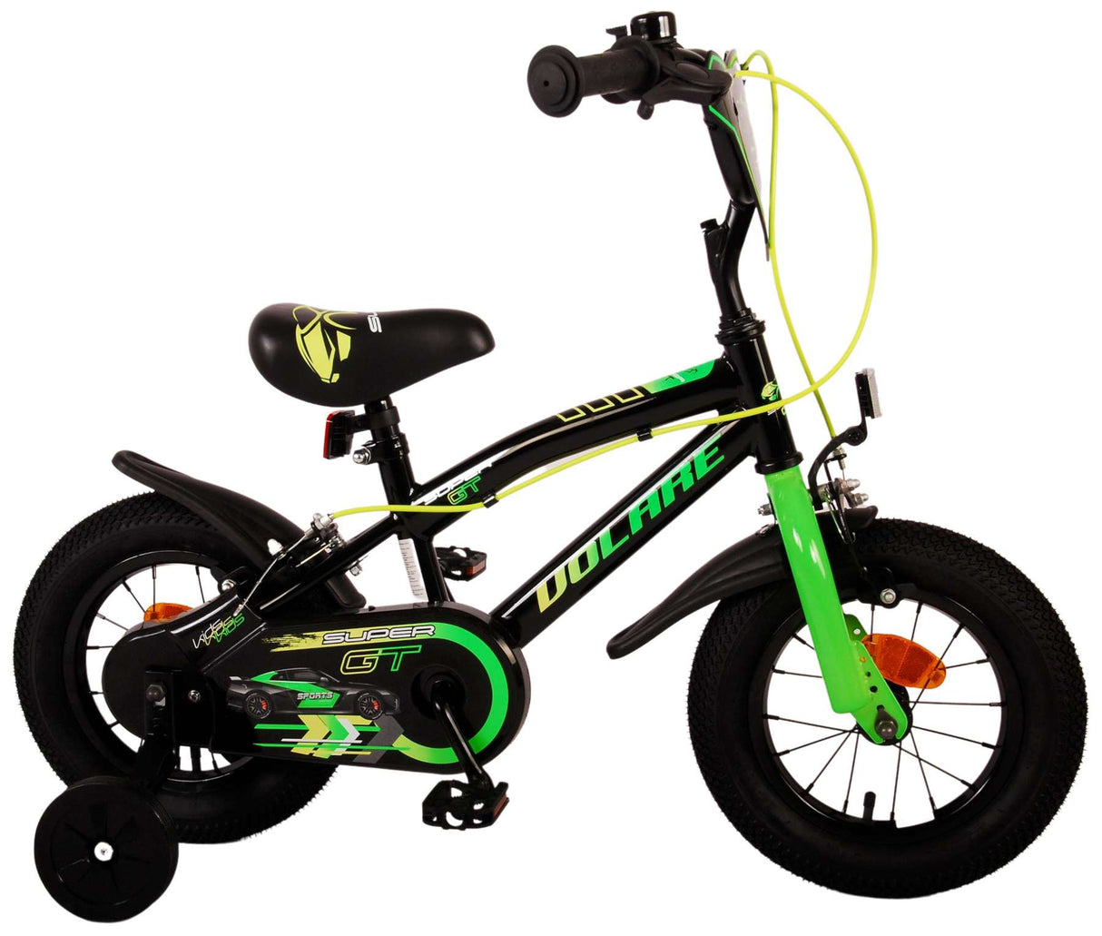 Volare Super GT Children's Bike - Boys - 12 pouces - vert - deux freins à main