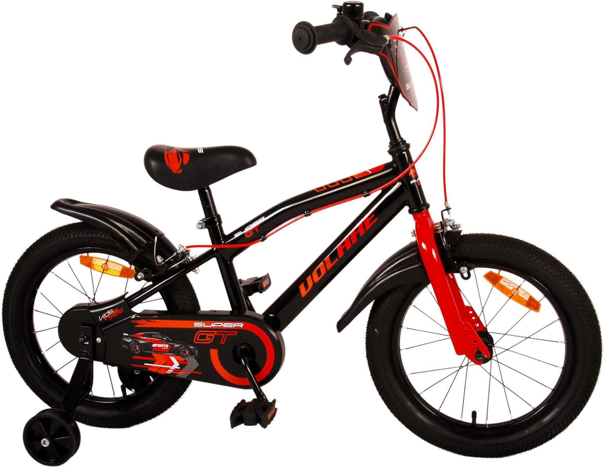 Volare Super GT Vélo pour enfants Garçons 16 pouces Rouge Deux freins à main
