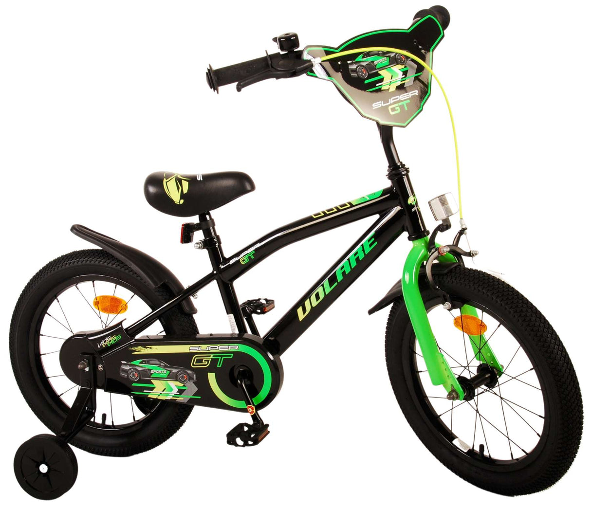 Volare Super GT Children's Bike - Boys - 16 pouces - vert