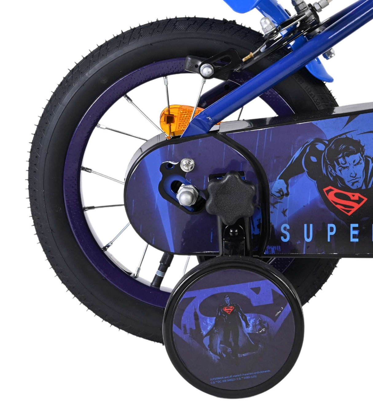 Vélo pour enfants Superman - garçons - 12 pouces - bleu - deux freins à main