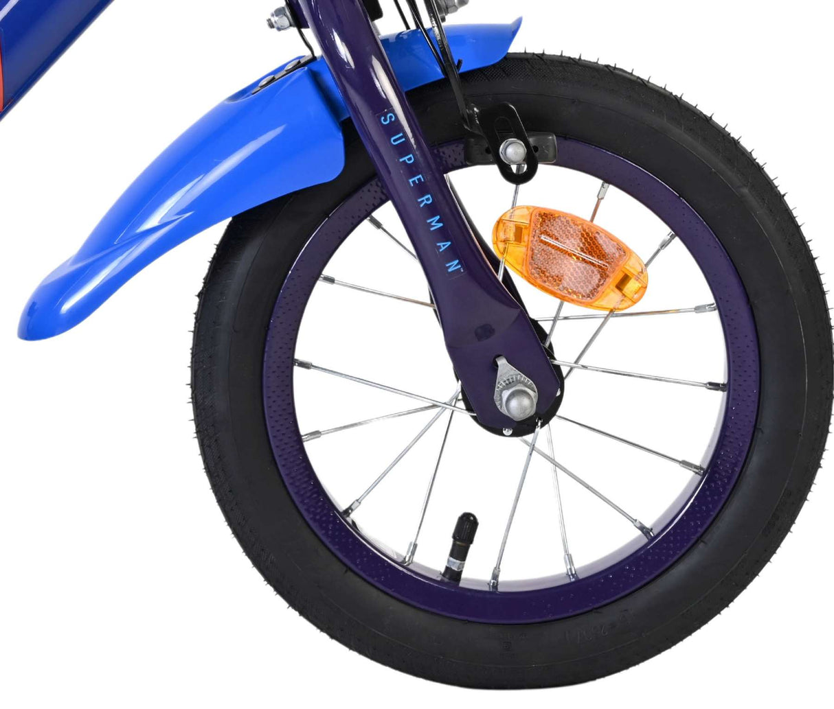Vélo pour enfants Superman - garçons - 12 pouces - bleu - deux freins à main