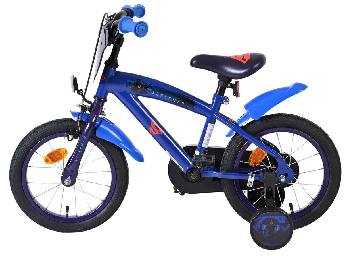 Vélo pour enfants Superman - garçons - 14 pouces - bleu