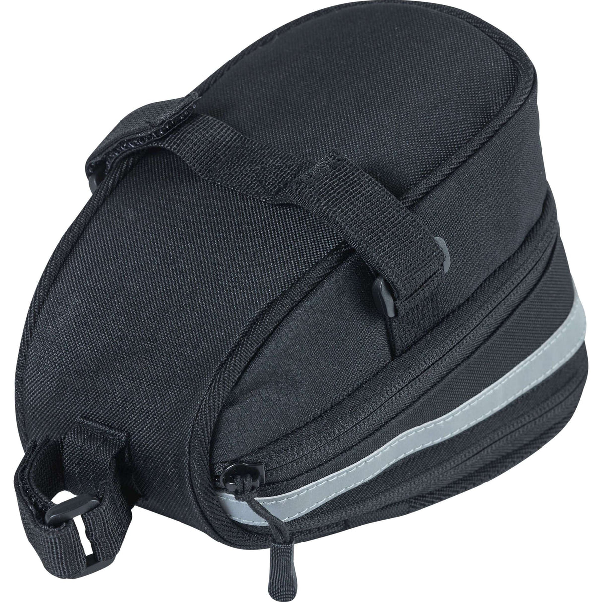 Basil Mada Saddle Sac - compact, noir, 1L, velcro, accessoire de vélo