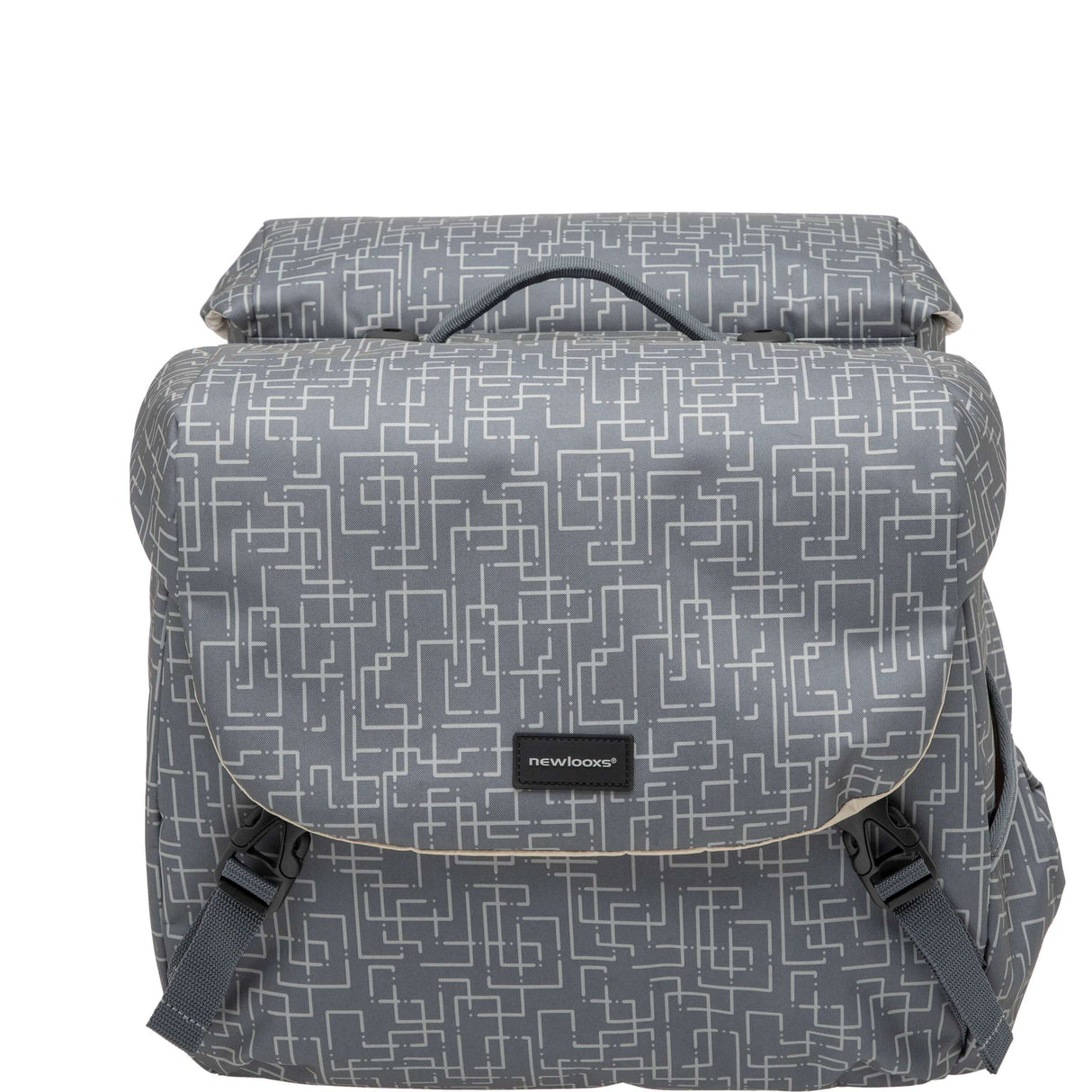 Mondi Joy Double Bicycle Bag - Racktime Snap -it - Water -Polyester-Polyester - 38L - Ivy Walnut