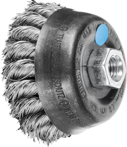 Brosse coupelle Pferd acier inoxydable 80mm m14 0,35 pos.
