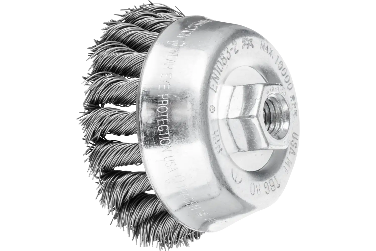 Pferd brosse coupelle acier 80mm m14 0,5 pos.