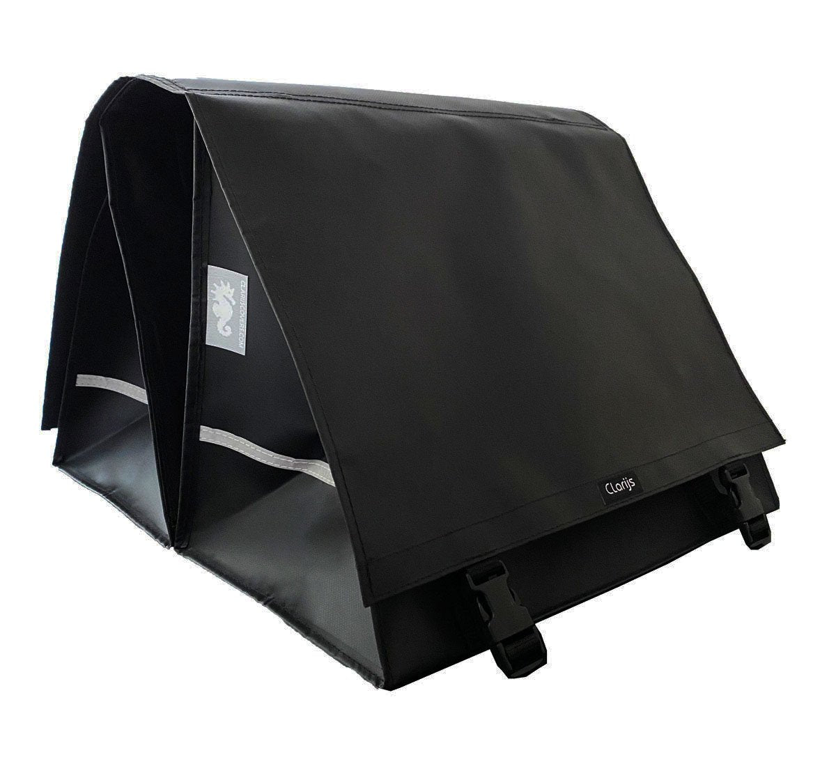 Sacoche de vélo Clarijs double XXL PVC 70L avec découpe noir