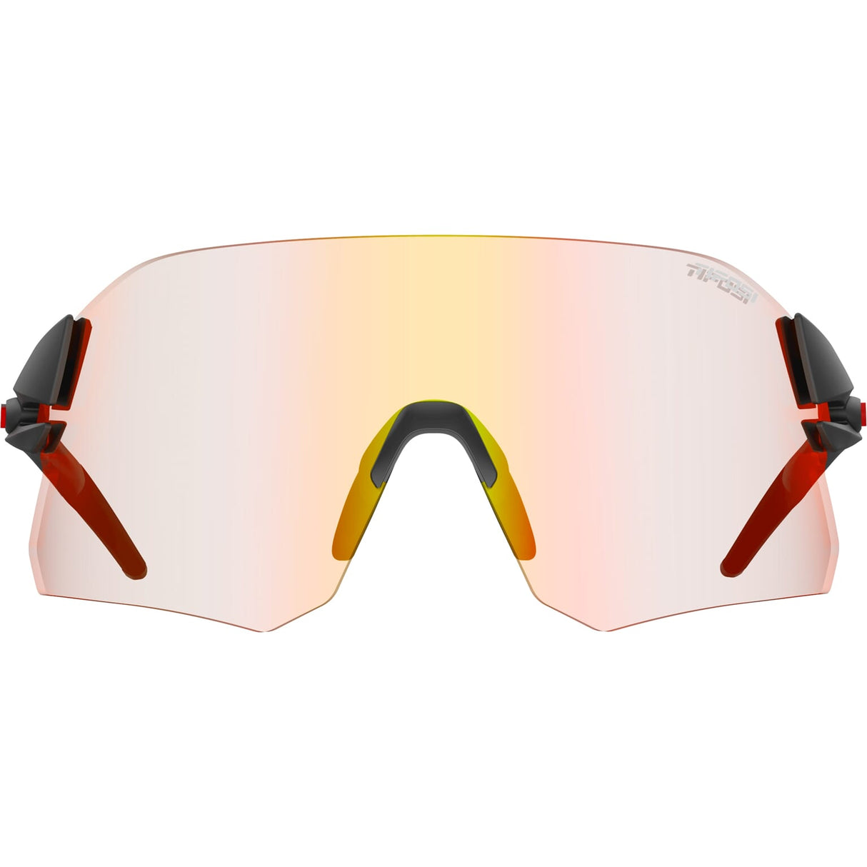 Tifosi Lunettes de rail Black Clarion Red Phototec (L XL)