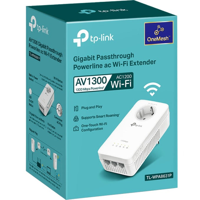 TP-LINK TL-WPA8631P AV1300 Gigabit Passthrough Powerline A