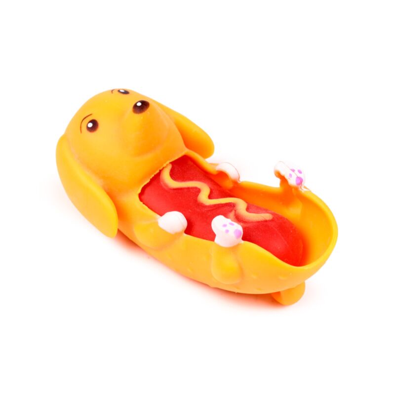 Jouet extensible pour chien saucisse hot-dog