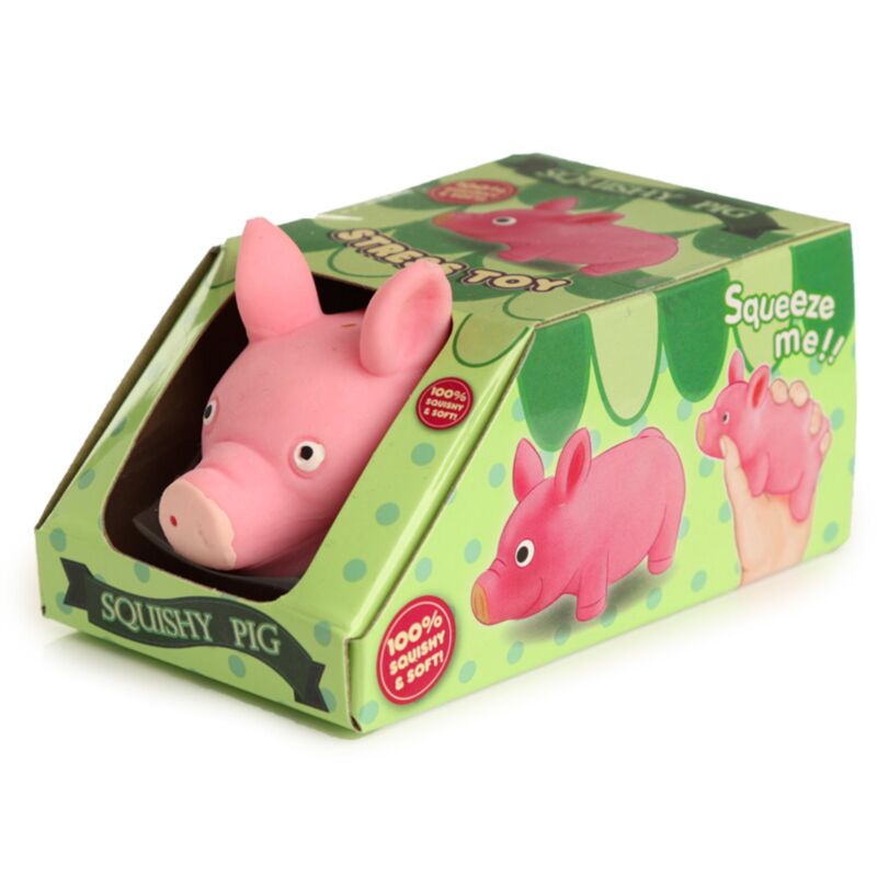 Balle anti-stress cochon jouet extensible
