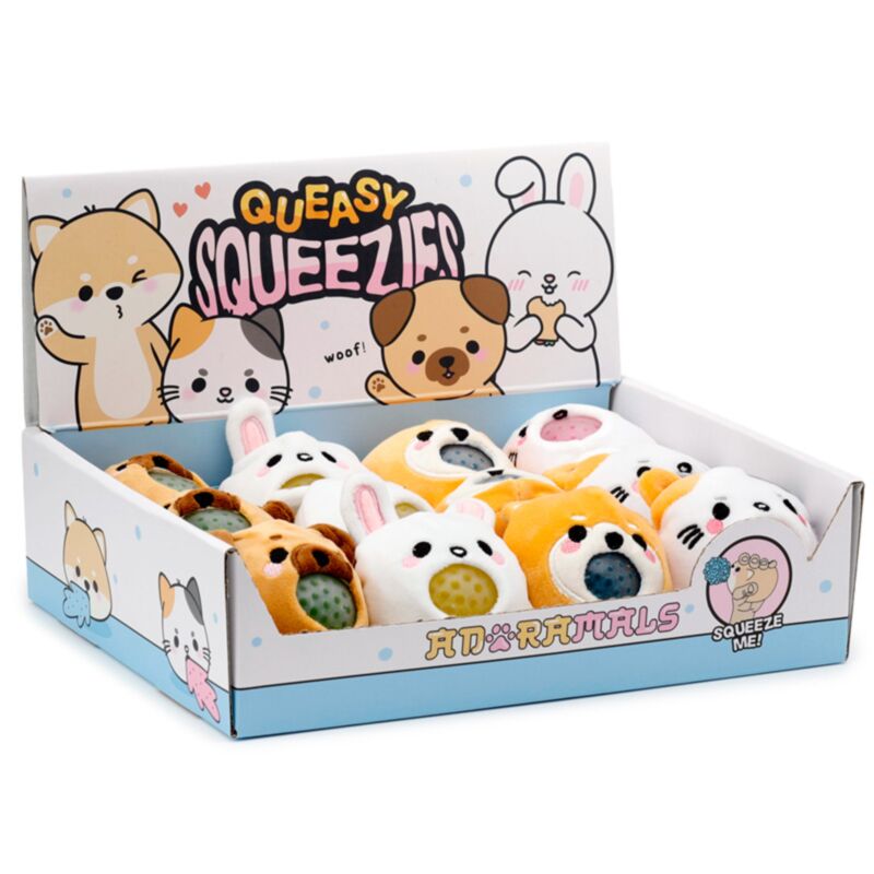Jouets à presser pour animaux Queasy Squeezies Adoramals