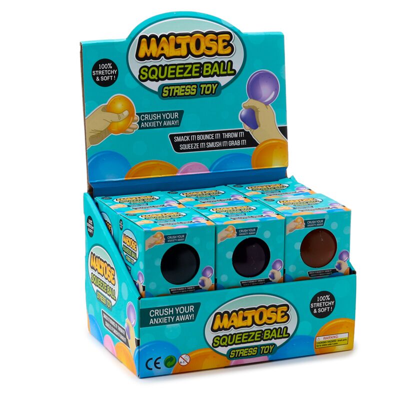 Balle anti-stress compressible en maltose