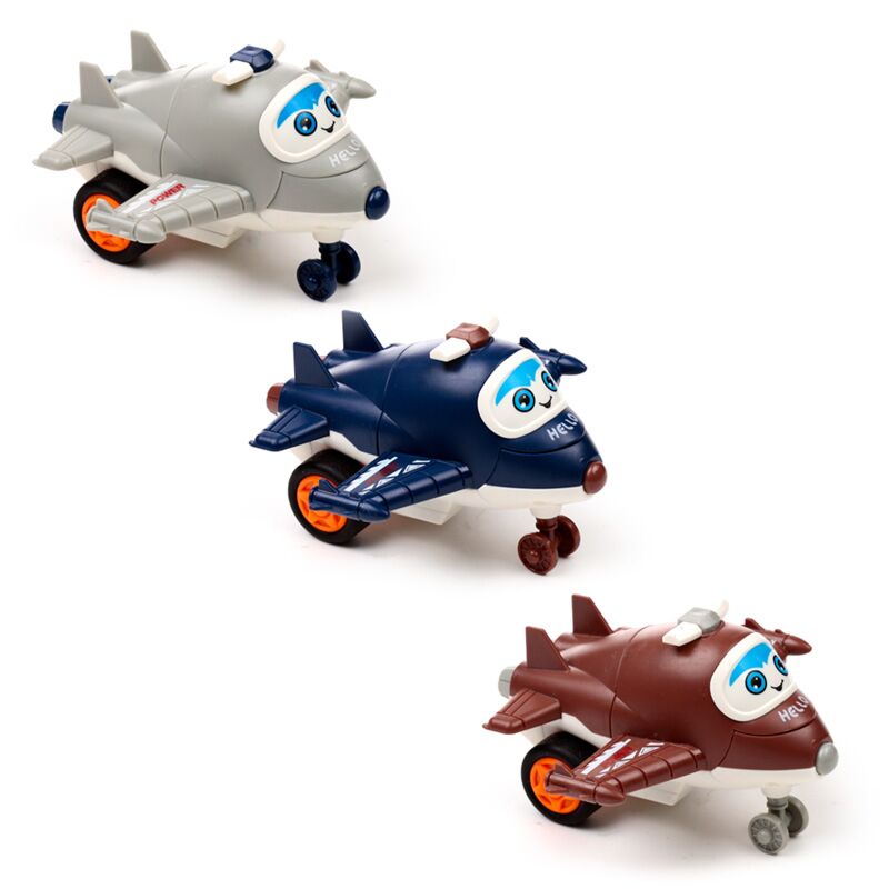 Jouet d'action push-pull à friction d'avion