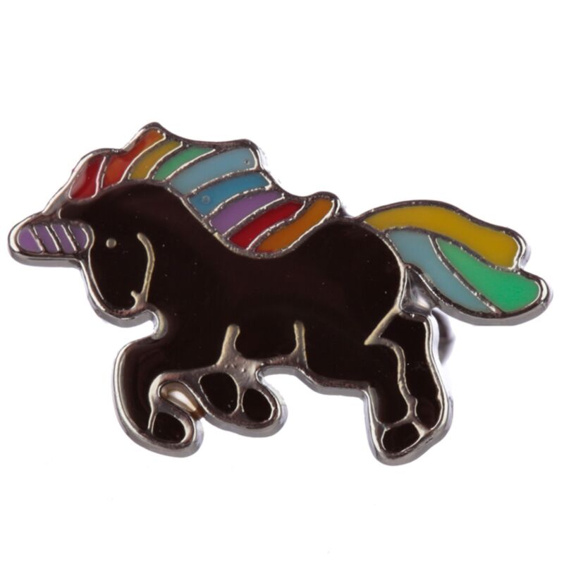Bague d'humeur enfant licorne arc-en-ciel enchantée