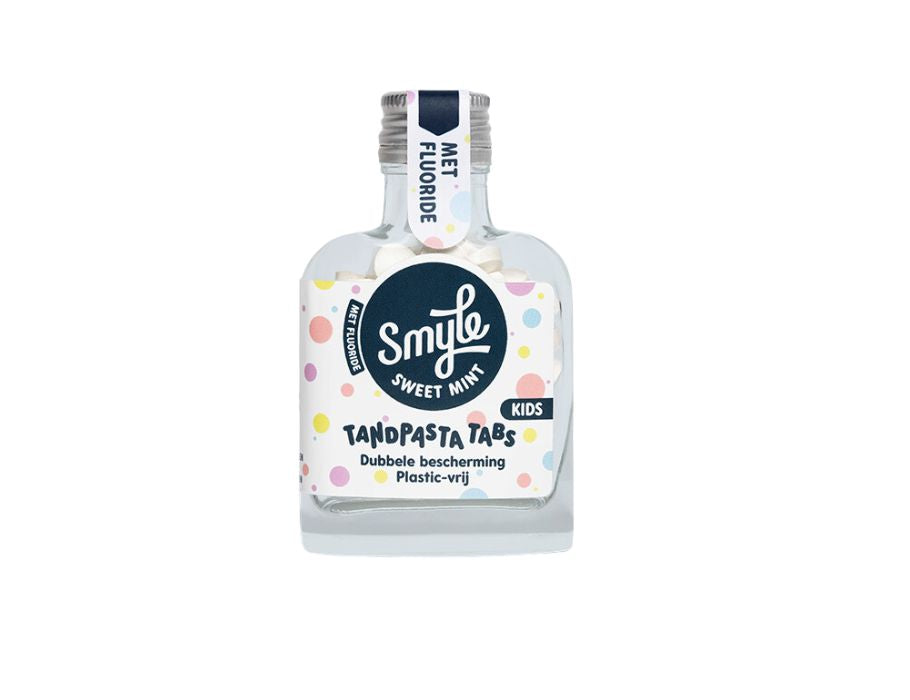Tabs de dentifrice Smyle - enfants - bouteille 65e. - avec du fluorure