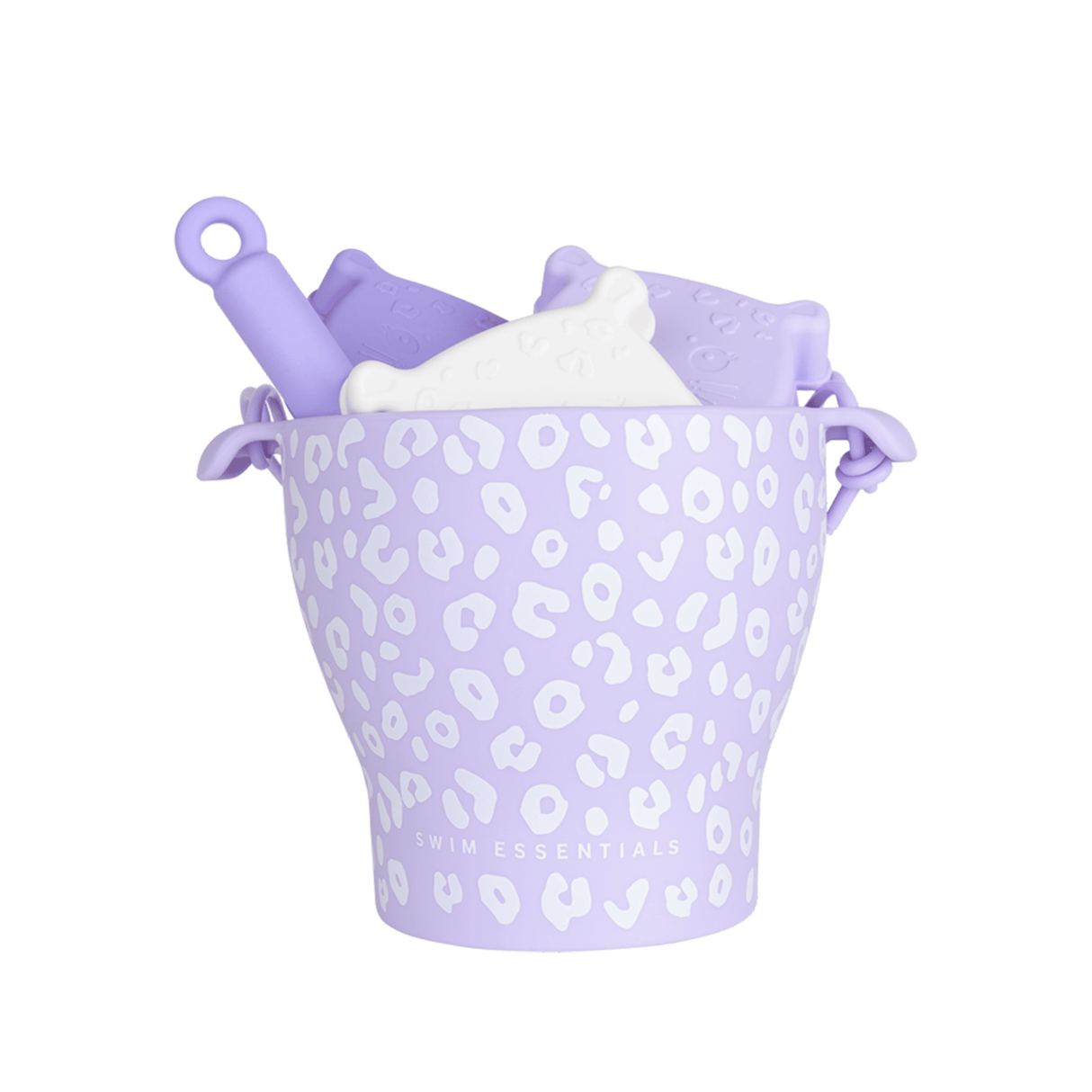 Léopard | ensemble de jeu de plage lilas