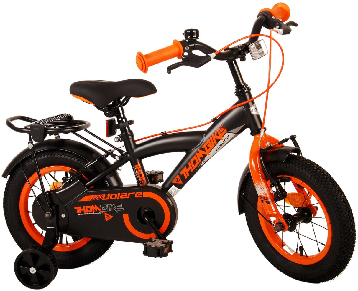 Volare Thombike Children's Bike - Boys - 12 pouces - Black Orange - deux freins à main