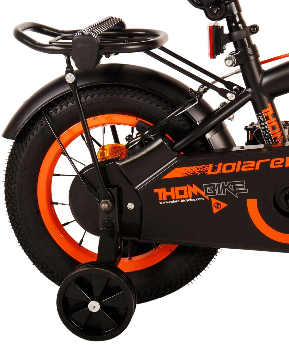 Volare Thombike Children's Bike - Boys - 12 pouces - Black Orange - deux freins à main