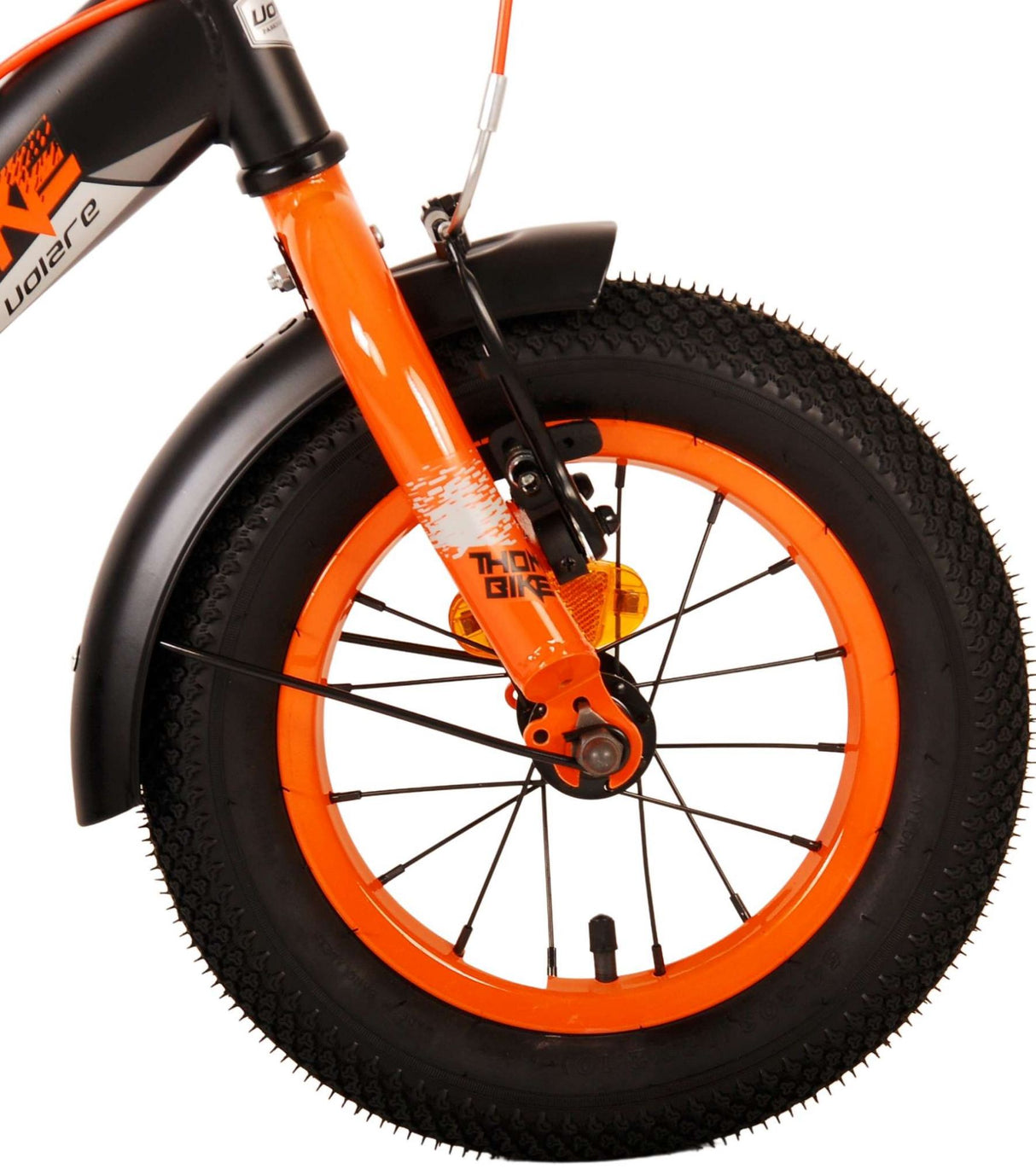 Volare Thombike Children's Bike - Boys - 12 pouces - Black Orange - deux freins à main