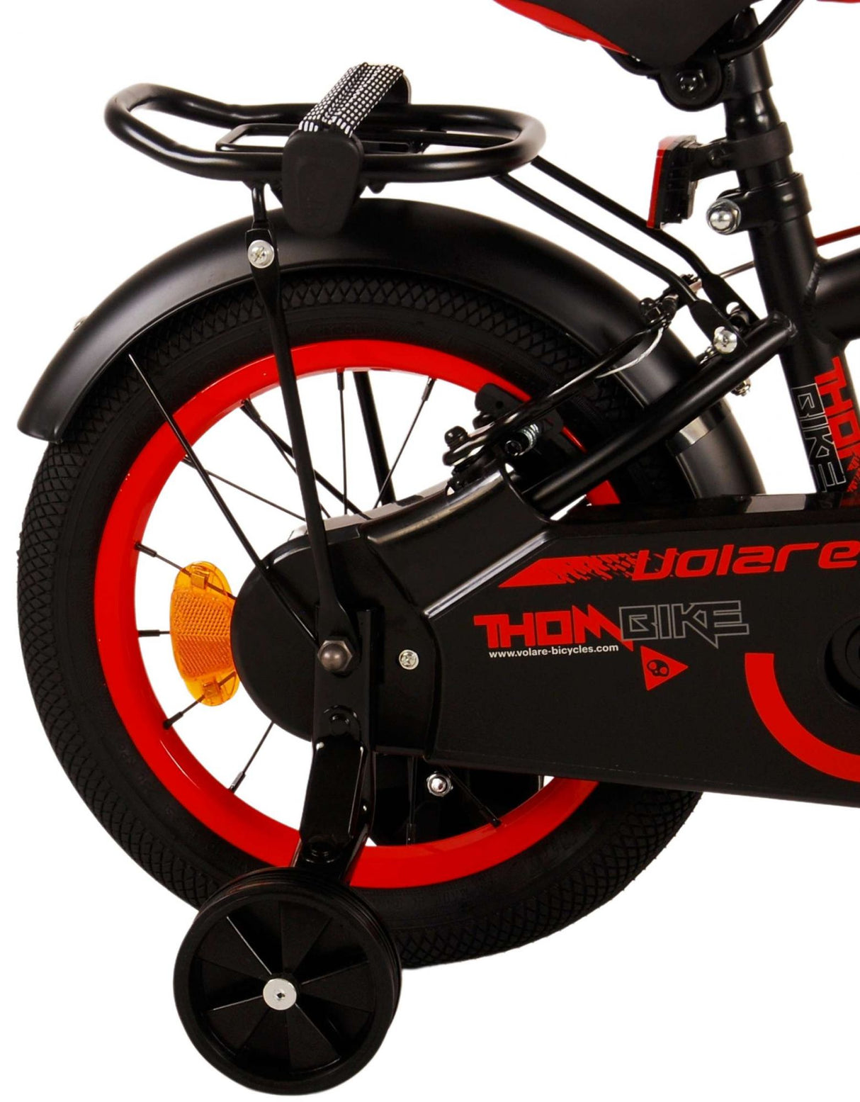 Volare Thombike Children's Bike Boys 14 pouces Black Red Two Hand freins