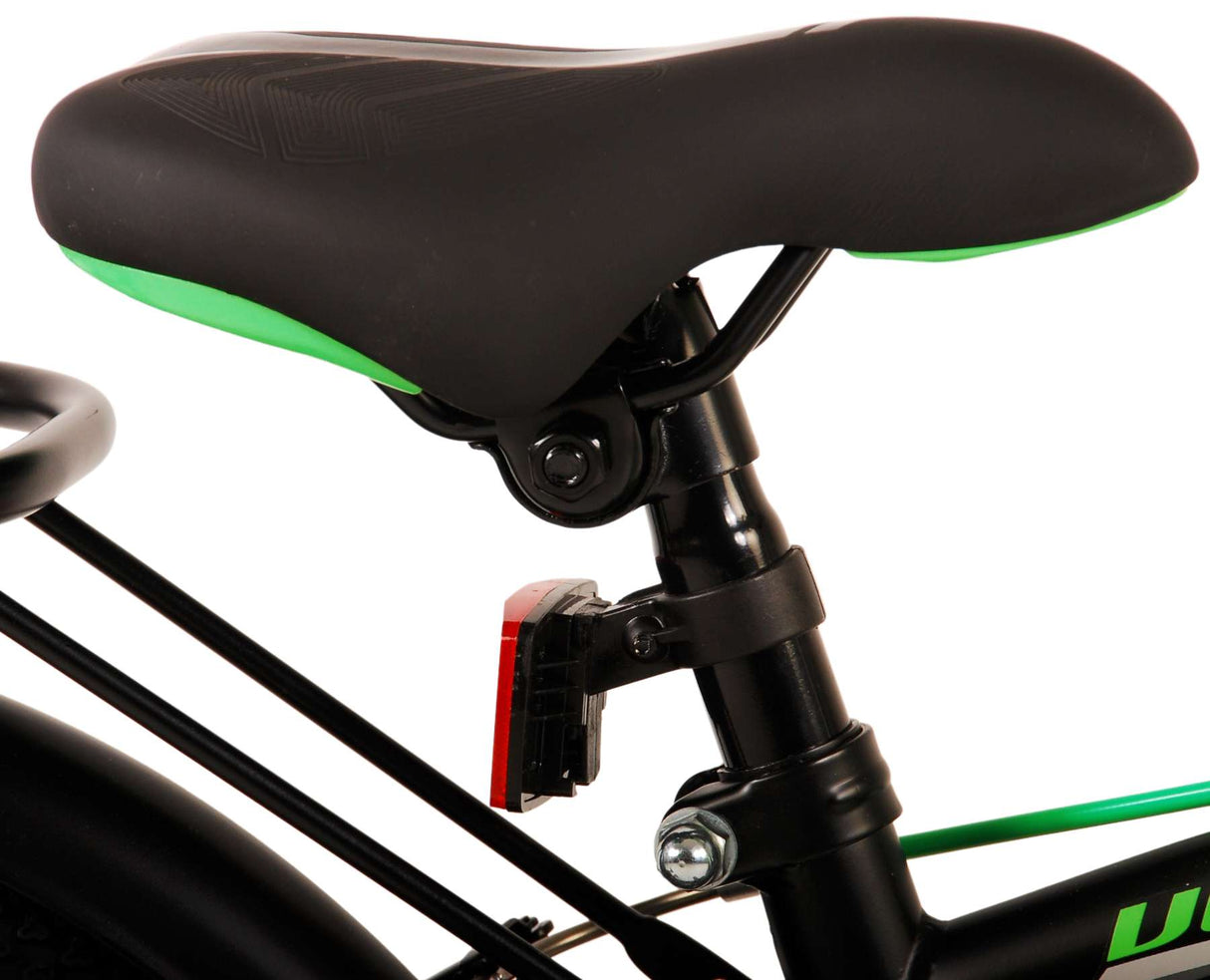 Vélo enfant Volare Thombike - Garçons - 16 pouces - Noir Vert - Deux freins à main