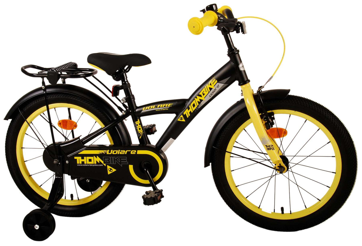 Volare Thombike Children's Bike Boys 18 pouces Black Jaune