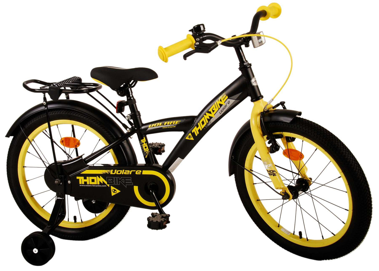 Volare Thombike Children's Bike Boys 18 pouces Black Jaune