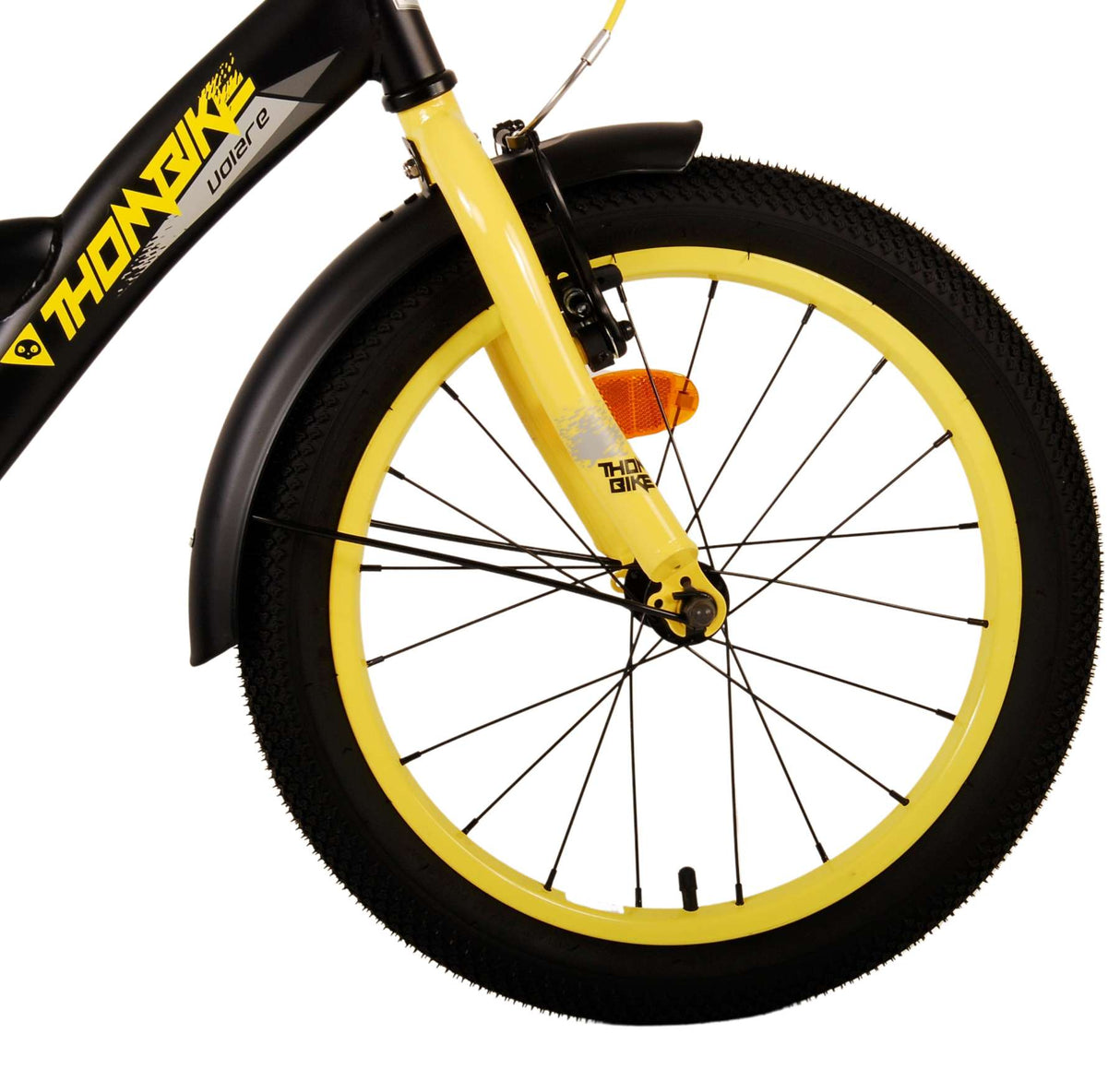 Volare Thombike Children's Bike Boys 18 pouces Black Jaune