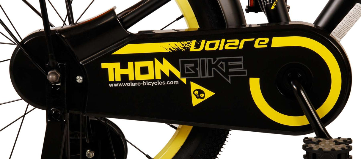 Volare Thombike Children's Bike Boys 18 pouces Black Jaune