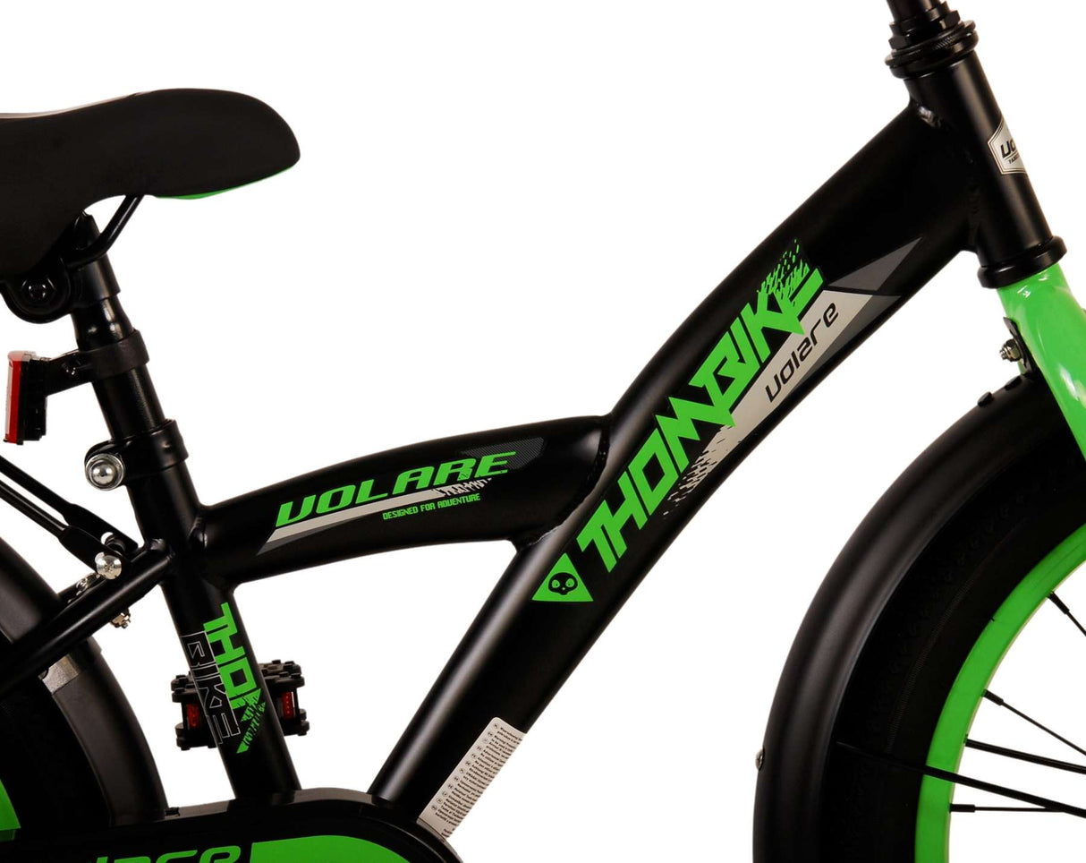 Volare Thombike Children's Bike Boys 18 pouces vert noir