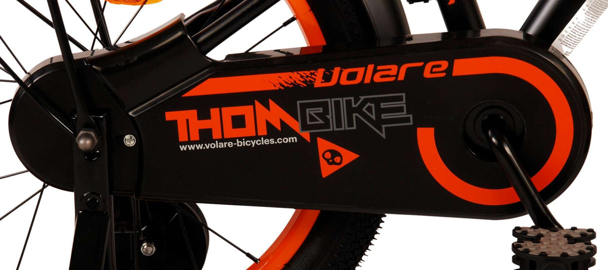 Volare Thombike Children's Bike Boys 18 pouces Black Orange