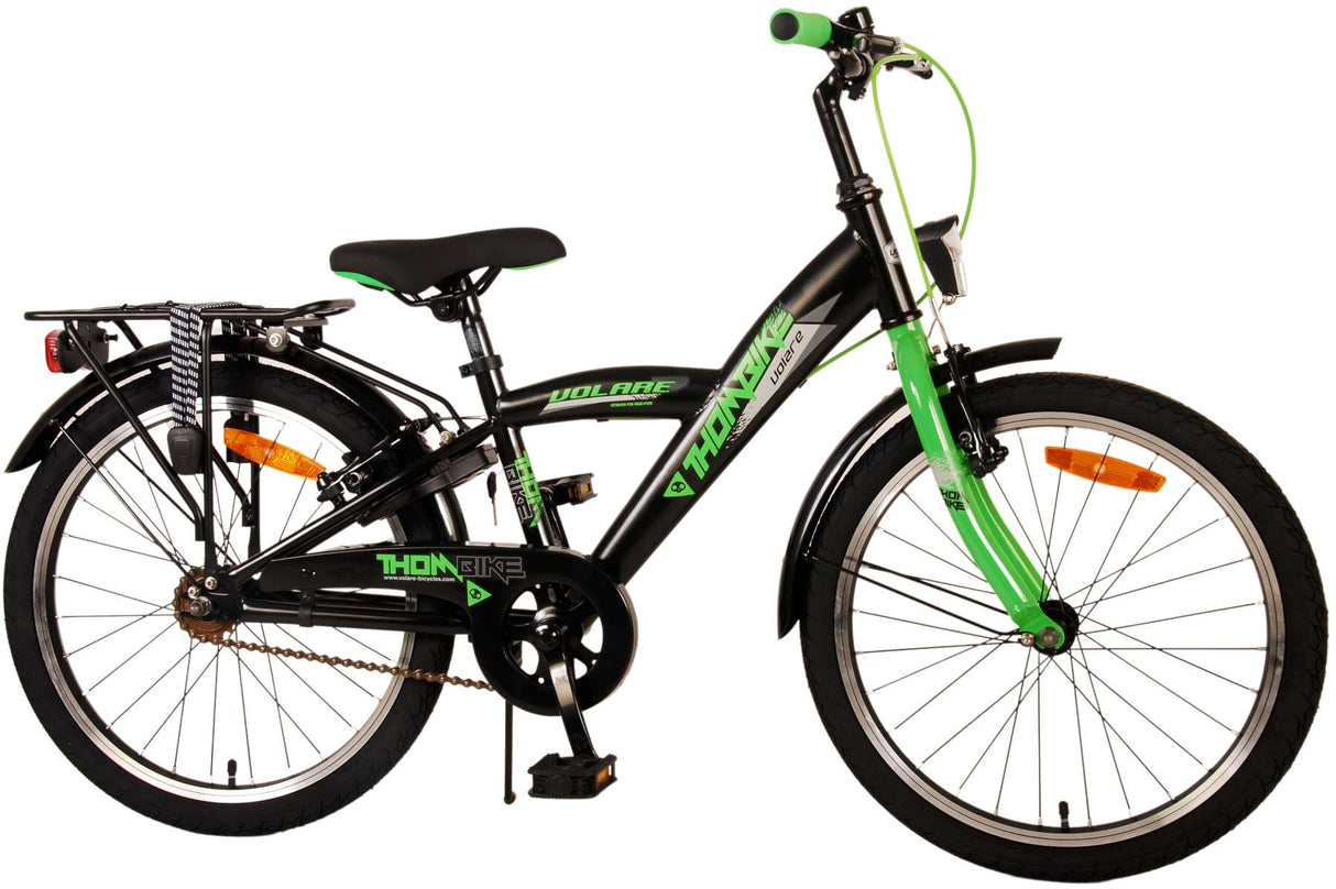 Volare Thombike Children's Bike Boys 20 pouces Black Green Two Hand freins