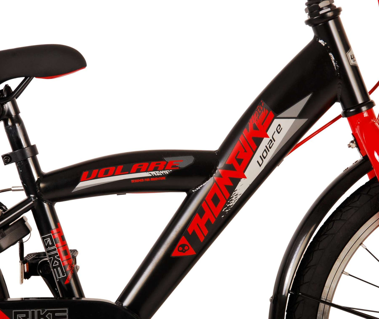 Volare Thombike Children's Bike Boys 20 pouces Black Red Two Hand freins