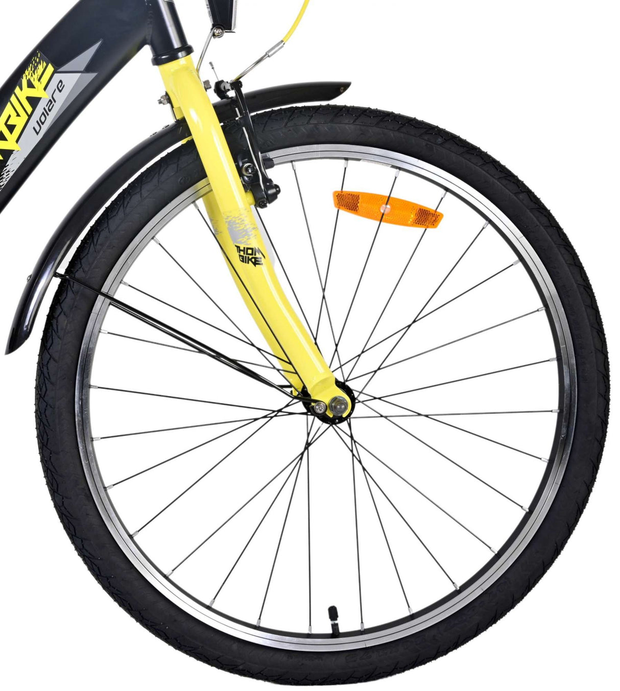 Volare Thombike Children's Bike Boys 24 pouces Black Jaune