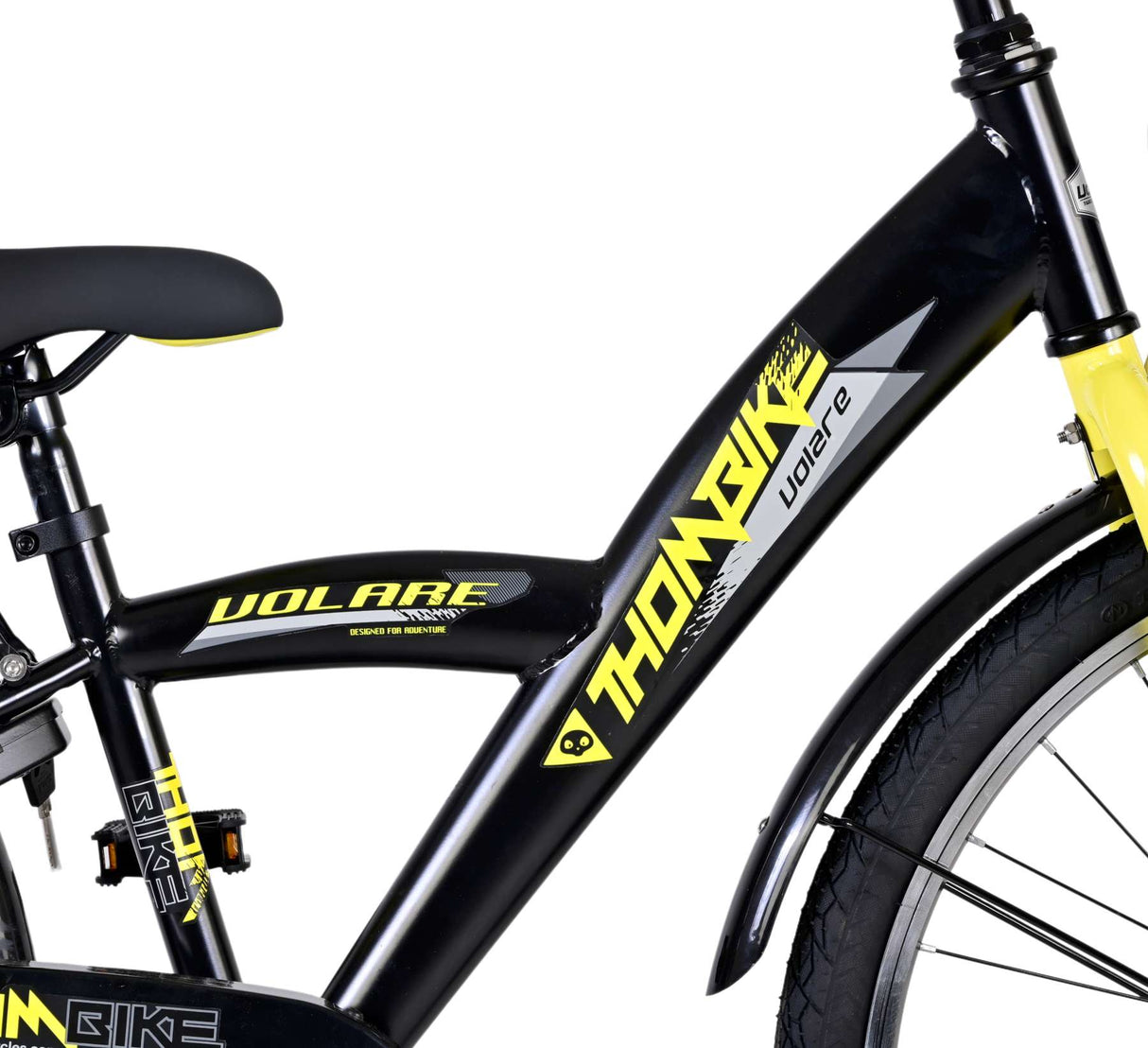 Volare Thombike Children's Bike Boys 24 pouces Black Jaune